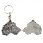 Irish Wolfhound - Silver-plated dog pendant, handbag decoration, backpack pendant by Art-Dog brand