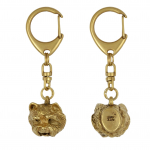 West Highland White Terrier, Westie, Westy I - Gilded key ring with dog in gift box, handbag decoration, luxury accessory by Art-Dog brand