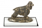 English Cocker Spaniel - dog figurine, figure on a white base, trophy for Art-Dog dog show exhibition