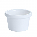 Kastmekauss, kastmepaat, &uuml;mmargune l&auml;ikiv melamiin, 6 cm, 50 ml, must mini kastmistass valge