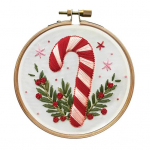 J&otilde;ulutikandikomplekt J&otilde;uluteemaline tikkimismuster r&otilde;ngasn&otilde;eltega niitidega DIY tikandid 15cm A