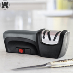 Professionaalne elektriline noateritaja 20-kraadine, 2-etapiline K&ouml;&ouml;gi teritamine ja poleerimine, k&ouml;&ouml;gitarvikud must