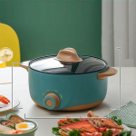 Elektripliit Multifunktsionaalne nakkumatu pliit majapidamises kasutatav elektripann &Uuml;li&otilde;pilaste elektripann &Uuml;hiselamu nuudlite keetmine elektripann 22cm roheline