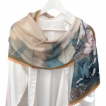 T&uuml;drukute garderoob elegantne ja uhke siidist sall, puhas mooruspuu siid, stiilne siidist sall, sall 140X35CM mitmev&auml;rviline