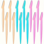 Naiste kulmupardel ja n&auml;opardel, roostevabast terasest habemenuga koos kaitsekorgiga, lihtne kasutada, ohutu eemaldada kulmudelt, kaelalt ja n&auml;olt &otilde;hukesed karvad. 12pcs