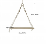 K&auml;sitsi kootud seinavaibade hoiustamisriiul Macrame seinariiul