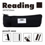 Minipliiatsi&uuml;mbris Lihtne pliiatsikott V&auml;ike loominguline kaasaskantav kirjatarvete hoiukott &Otilde;pilastarbed tagasi kooli must