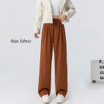 Melad Mountain Pants k&otilde;rge v&ouml;&ouml;kohaga &otilde;hukesed elegantsed sirged p&uuml;ksid laiade jalgadega naistele S must