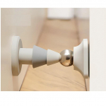 L&auml;bil&ouml;&ouml;gita uksekork Kokkup&otilde;rkevastane silikoonist vannitoa fikseeritud majapidamises kasutatav tugev magnetiline vaikne uksekork valge