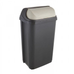 OKT 2053713 Rullkattega pr&uuml;gikast 50 l Grafiit/kreem, Plastik, 39 x 29,5 x 67,5 cm