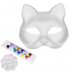 N&auml;opadja isetegemise komplekt valge maskeering rebane kassi k&otilde;rvits n&auml;opadja kost&uuml;&uuml;mirekvisiidid Cosplay Halloweeni tantsupeo jaoks Cat