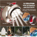 Lamp - Mark - 7 LED-i liikumisanduriga, 360 kraadi p&ouml;&ouml;ratav - V&auml;rvus H&otilde;bedane - PVC h&otilde;be