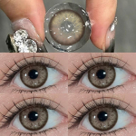 MillCreek 2pcs Color Contact Lenses Iris Style Myopia prescription lenses High Quality Fashion Blue/brown/green Eyes Beauty Pupil 1 year Use 0.00 pruun