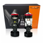 Y7 50W Canbus H4 LED projektor miniobjektiiv H4 bi-LED objektiivid autod pirn Kaug-/l&auml;hituled LHD RHD esituli 12V turbo ventilaatori esilatern Y7