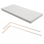 Vasest sondpeaga &uuml;mmargune metallist sondeerimisvarras 99,9% vaske Single head - flat bead