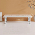 Monitori alus Monitori aluse p&uuml;stik 3 reguleeritava k&otilde;rgusega monitori p&uuml;stik &otilde;huvooluavadega s&uuml;learvuti alus laua korrastamiseks valge