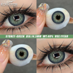 EYESHARE 2PCS Fashion Color Contact Lenses Aurora Blue Contact Lenses Bright Green Fashion Lenses Brown Color Contact Lenses Gray White Lenses