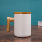 Puidust k&auml;epidemega keraamiline kruus Originaalsed kruusid Kohvitassid Ilusad teekruusid Kalap&uuml;&uuml;giks Kruus kaanega Termokruus J&otilde;ulud &Otilde;lu Anime Komplekt