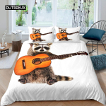 Pesukaru tekikott Armas loomateemaline voodipesukomplekt Nature Owl lohukott Wildlife Style King Size pol&uuml;estrist tekikate AU Single(140x210cm)