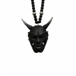 1 tk auto ornament v&otilde;luv rippuv ripats Samurai Hannya kiiver Jaapani Oni autotarvikud tahavaatepeegel must