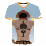 8 v&auml;rvi naljakas multikas ONE PIECE T s&auml;rk Lahe meeste t-s&auml;rk O kaelusega vabaaja Unisex t&auml;navar&otilde;ivad Anime mood Tee Camisetas Ropa Hombre XXXL