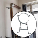 Korstnatoru Klamber Hoidik Seina Kaugus 30cmpliidi Rippur Kaminavarustus for 150mm Pipe