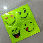 Smiley helkurkleebised Laste koolikott Mootorratta visuaalne ohutus Helkurkleebised ADM B