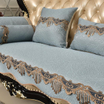 Moodne luksuslik jacquard reljeefne diivani kate Four Seasons universaalne libisemisvastane diivanipadi kodu elutoa kaunistus diivani kate 55x65