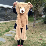 200cm Pehme Hiiglaslik Karunahk Karum&auml;nguasi Suured Loomad Karud Mantel S&otilde;brannale Valentini P&auml;eva Kingitus Loom Teddykaru Mantlid 100cm