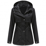 Naiste veekindel jope Trench-mantel matkamiseks &otilde;ues tuulejakk Kerge klassikaline kapuutsiga tuulekindel kerge vihmakindel mantel &otilde;huke &uuml;ler&otilde;ivad vihmariided S