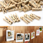 100 tk V&auml;ikesed mini naturaalsed v&auml;rvilised puidust fotopesul&otilde;ksud k&auml;sit&ouml;&ouml;kaunistused DIY memoklambrid pulgad 100Pcs natural