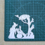 Surnud puu, nahkhiire, n&otilde;ia, kassi metalll&otilde;ike stantsid, &scaron;abloonid isetegemiseks, scrapbookinguks, reljeeftr&uuml;kk, isetegemise paberkaardid h&otilde;be