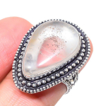 Golden Rutile Handmade 925 Sterling Silver Jewelry Ring Size 7 s1p15