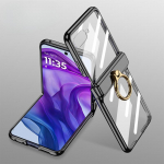 Galvaniseeritud magnetilise r&otilde;ngahoidjaga telefoni&uuml;mbris Motorola Razr 50 Ultra jaoks, Razr 50 hingedega kaitse&uuml;mbris Moto Razr &50 jaoks Moto Razr 50