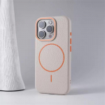 Retro lichee mustriga nahast Magasafe &uuml;mbris iPhone 13 11 12 14 15 16 Pro Max 16 Plus pehme originaal juhtmevaba laadimiskaas iPhone 16 Pro Max valge