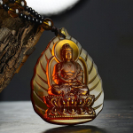 Roheline Tara kaelakee meestele ja naistele pikk Manjushri ripats Amitabha ripats