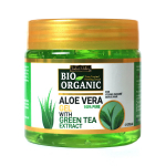 INDUS VALLEY Bio Organic Pure Multipurpose Aloe Vera Gel With Green Tea Extract For Face, 175ml
