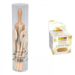 Coffret &agrave; p&acirc;tisserie pour enfants + paillettes dor&eacute;es