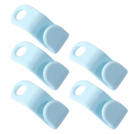 Mini riidepuu riidekapi konnektorite riidepuu jaoks S&auml;&auml;stke riidekapi ruumi Hook Up Kaskaadplastist mantli organiseerija R&otilde;ivaste hoiukoht Avaleht 5PCS roosa