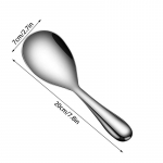 Paksust roostevabast terasest riisilusikas Jaapani stiilis pika k&auml;epidemega riisipliidi spaatel buffet serveerimiskulp k&ouml;&ouml;gin&otilde;ud koju 1PCS