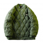 Meeste Bomber-jakk Tepitud Varsity pesapallijakk Talvine soe polsterdatud mantel vabaaja riietus igap&auml;evaseks t&auml;navat&ouml;&ouml;ks M roheline