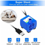 Mini lemmikloomade asendusvee purskkaevu pump sukeldatav koerakassi joogipurskkaev