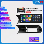 Ossuret 10.25 Carplay Android 13 Autoraadio Bluetooth Mercedes Benz W204/S204 C-klassile NTG 4.0 4.5 2008-2014 auto intelligentsed s&uuml;steemid multimeedia HC2 2G 32G