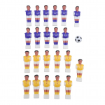 Lauajalgpalli Jalgpallilaua Jalgpallimehed M&auml;ngija Varuosad 11 Lilla 11 Kollase Lauajalgpallim&auml;ngijaga