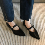 Super kuninglik! Terava ninaga prantsuse Mary Jane kingad mustad &uuml;he s&otilde;naga mitmek&uuml;lgsed kerge suuga madala kontsaga &uuml;hed kingad 2025 kevad-s&uuml;gis uued mudelid 39 must