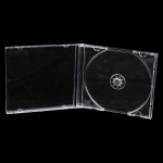 L&auml;bipaistev plastikust &uuml;hes t&uuml;kis plaadi&uuml;mbris CD-korpuse paksendatud CD-dvd-plaadi karp