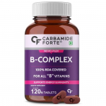 Karbamiid Forte B-vitamiinide kompleksitabletid - 100% soovitatav p&auml;evane annus B-vitamiinidele koos B1, B2, B3, B5, B6, B9 ja B12-vitamiiniga - 120 taimetoitlastabletti