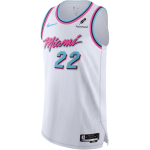 Nike X NBA koost&ouml;&ouml; Miami Heat SS25 South Beach City Edition &Uuml;mmarguse kaelusega Moodne pehme varrukateta korvpallivorm Meeste vorm Valge HJ6704-100 L white