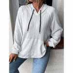 Kevadine ja s&uuml;gisene naiste dressipluus Casual Fresh Sweet Pullover kapuutsiga avara pikkade varrukatega top 3XL
