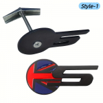 1 tk 3D metallist S-logo paigaldus ilma lahtiv&otilde;tmiseta auto esiv&otilde;re embleem m&auml;rk XK X Type F Pace I-pace XJL S-Type F-Type XJ XF XE E-pace XJS jaoks Style-1